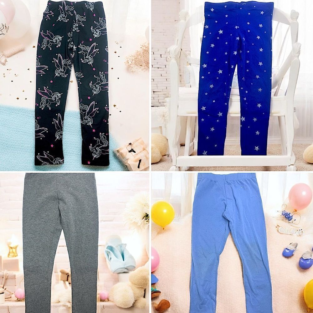 4 pair Girls Leggings l Place, Girls, Vigoss l 5/6 l VGUC